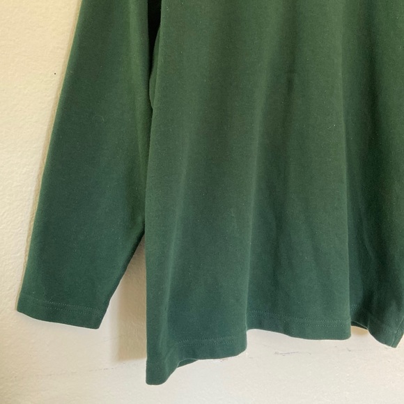 Marisa Christina Turtleneck 100% Cotton Solid Green Women’s Sweater Size XL - Picture 7 of 11